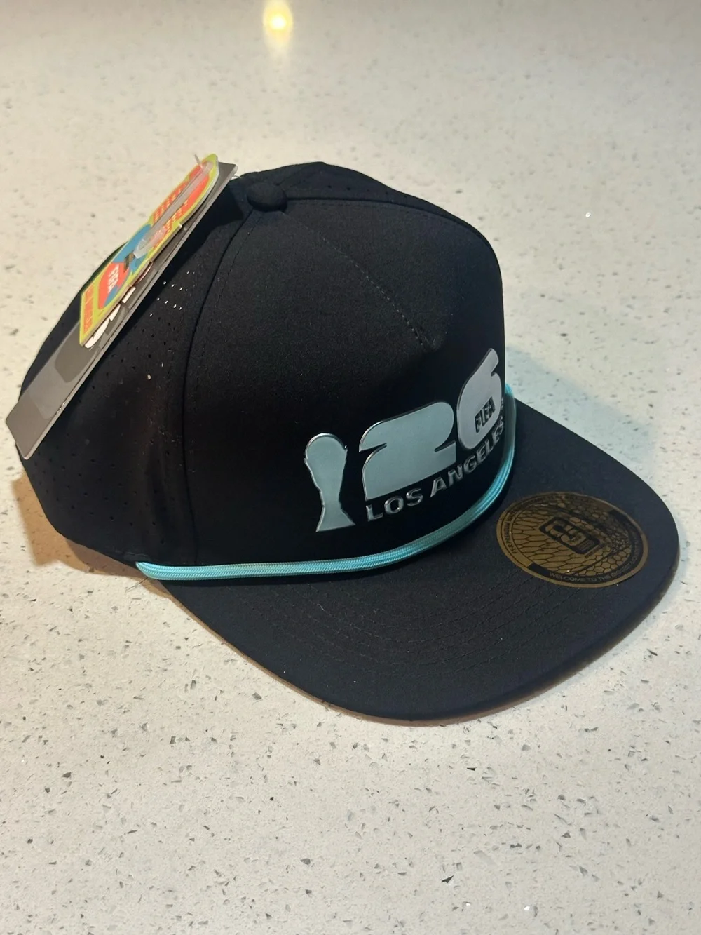 FIFA World Cup 2026 Los Angeles Premium Water-Resistant Flat Bill Cap  NWT